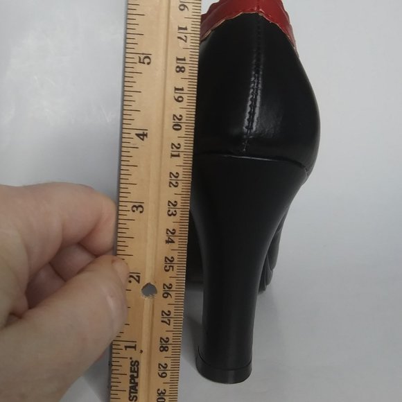 Demonia black burgundy Glam40  heels goth dark academia sexy vampiress size 7 - Picture 16 of 16